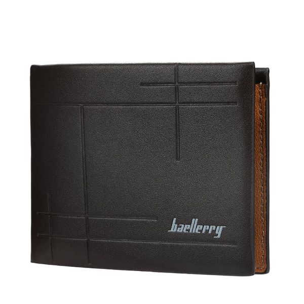 

wallets men's short wallet retro multi-card horizontal 30%, Red;black