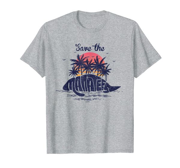 

Save The Manatees Shirt. Retro Style Manatee T-Shirt, Mainly pictures