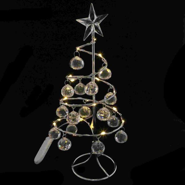 

christmas decorations party home decoration iron tree deskornament with light