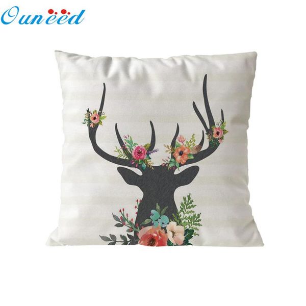 

cushion/decorative pillow cushions cover cute forest fawn pillowcase christmas tree floral case home decoration animeative cojines al