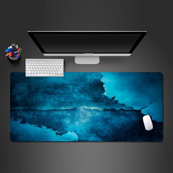 

mouse pads & wrist rests cool pc computer games non-slip pad natural rubber abstract creative blue -selling large competition custom