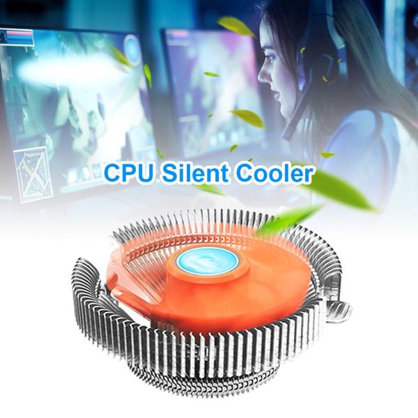 

fans & coolings polar iceflow low profile cpu air cooler with orange blades100mmquietfan aluminum fins for amd lga
