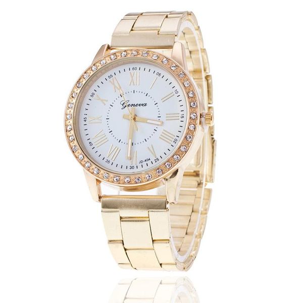 

wristwatches womens diamond dress watches ladies quartz watch stainless steel band casual wristwatch relogio feminino, Slivery;brown