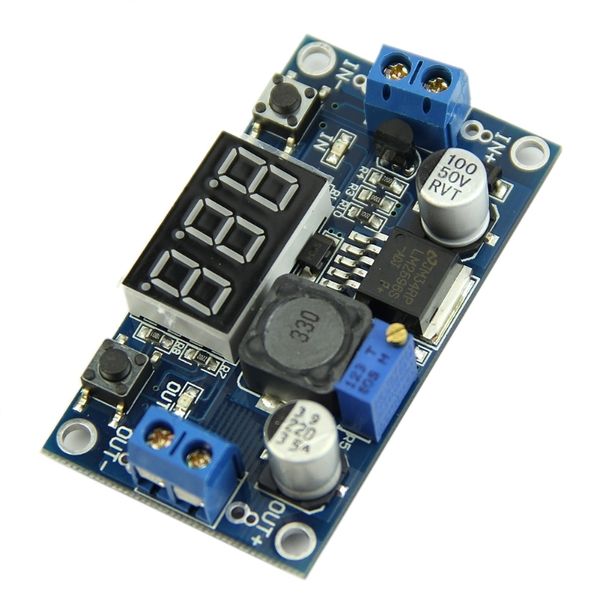 

dc 4.0 ~ 40-1.3-37 v led voltmeter step-down power converter modules lm2596 83xa