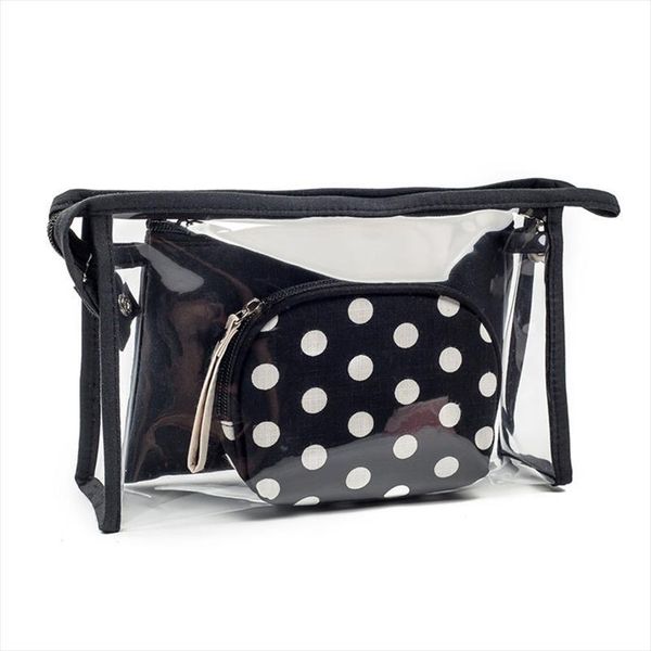 

cosmetic bags miyahouse special purpose for womens make up fashion 3pcs set waterproof transparent females