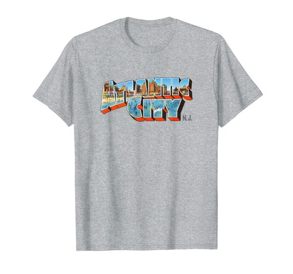 

atlantic city tshirt retro new jersey nj souvenir shirt, White;black