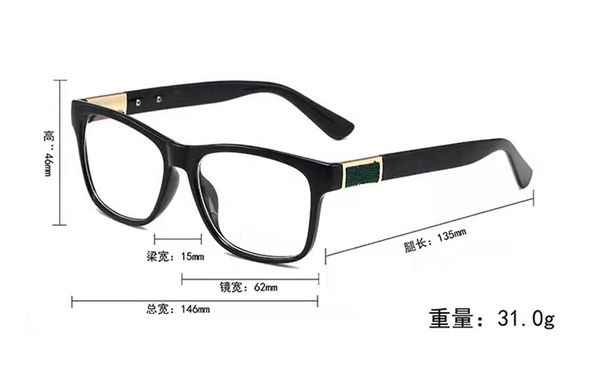 Дизайнерские солнцезащитные очки Яркие белые линзы Высококачественные женские и мужские солнцезащитные очки на открытом воздухе, модная роскошная оправа для ПК 2288. Прозрачные легкие очки для очков с коробкой.7ТД6