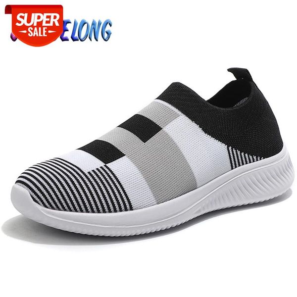 

2020 new women's shoes slip-on women casual shoes women vulcanized flats stretch fabric sneakers drop shipping #tc6v