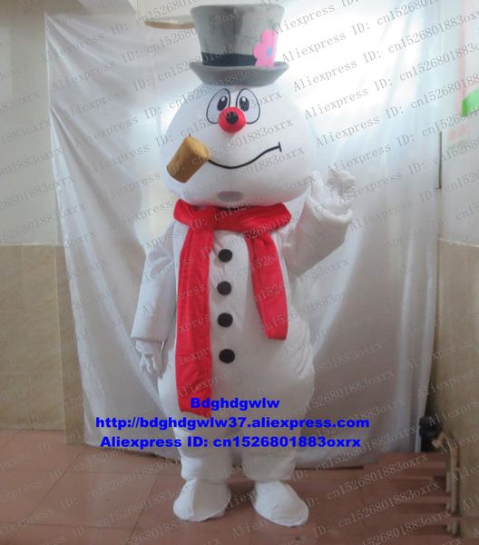 

mascot costumes christmas est frosty snowman snow man mascot costume cartoon character campaign propaganda the public holidays zx9, Red;yellow