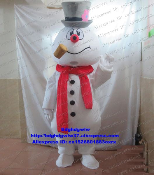 Mascot trajes natal gelado boneco de neve snowman homem mascot traje adulto cartoon personalidade campanha campanha propaganda os feriados zx9