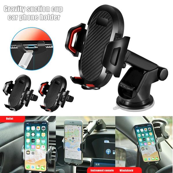 

cell phone mounts & holders car gravity mobile holder stand cellphone mount adjustable for driving kqs8