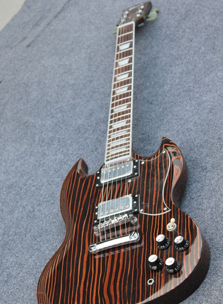 

limited trans qulited mape sg double cutaway electric guitar different towards pickups