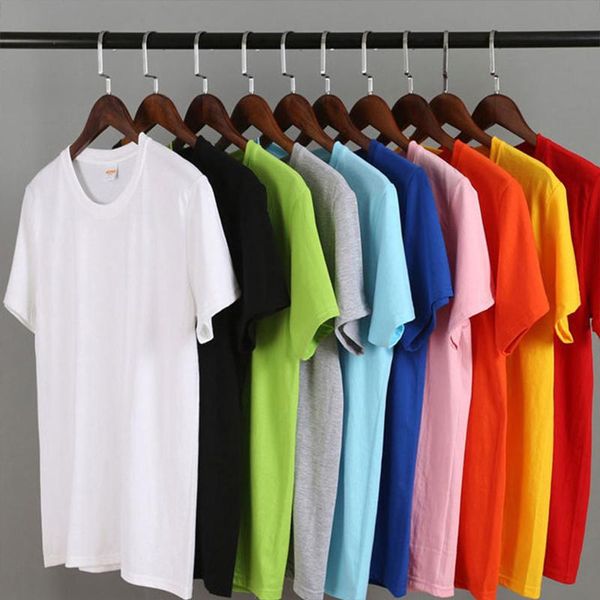 

men's t-shirts 2021 summer 10 color solid t shirt men causal o-neck basic t-shirt male classical camisetas hombre verano, White;black