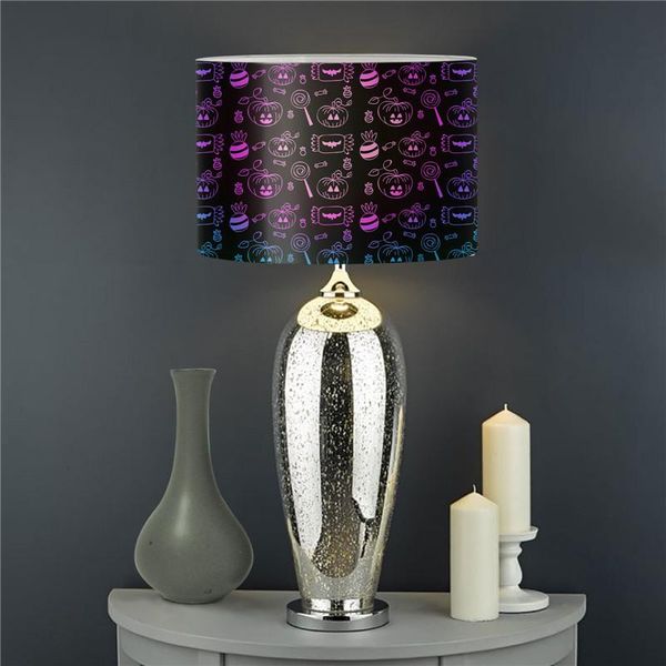 

lamp covers & shades pvc lampshades for table modern bedroom bedside art decor trick or treat design halloween shade waterproof cover