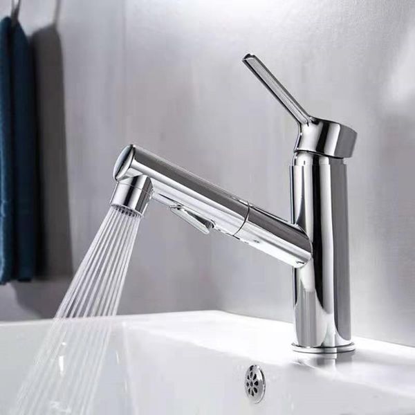 

bathroom sink faucets pull out basin faucet rinser sprayer gargle brushing 3 mode mixer tap cold & deck mounted c7ad