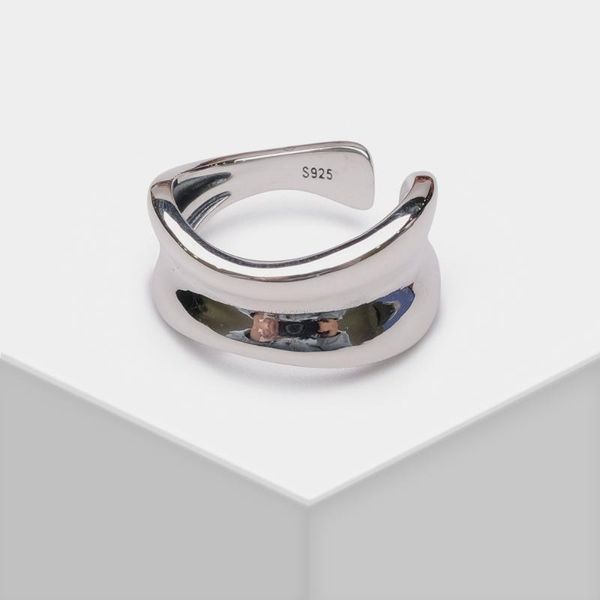 

amorita boutique 925silver strange shape irregular ring cluster rings, Golden;silver