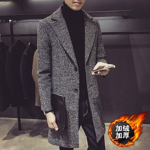 

men's jackets windbreaker winter plaid coat snowflake slim, Black;brown