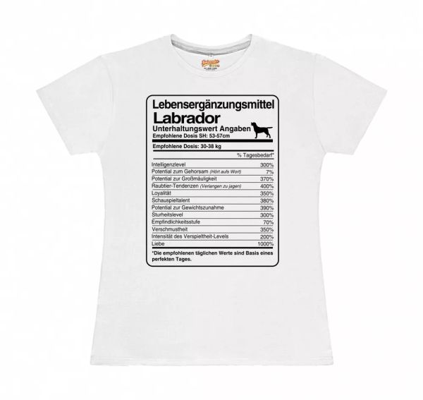

t-shirt womens dose labrador life supplements by siviwonder, White;black