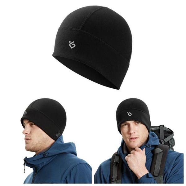 

outdoor sports running ski hat warm winter riding windproof hats, Black;white