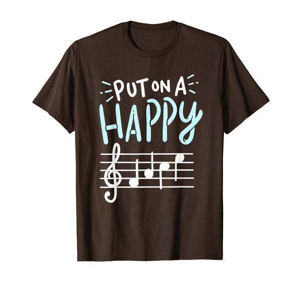 

Put On A Happy Face Music Shirt - Funny Music Teacher Tshirt, Mainly pictures