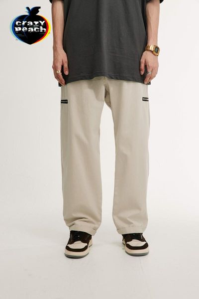 

men's pants black jeans kpop clothes gothic camouflage baggy pockets cargo hiphop men clothing loose solid sweatpants