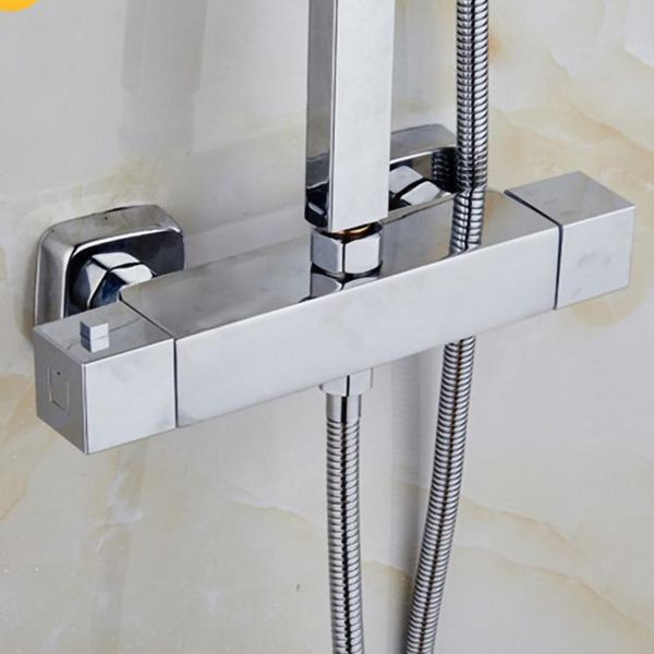 

thermostatic mixing valve bathroom shower faucet set control mixer tap sink faucets