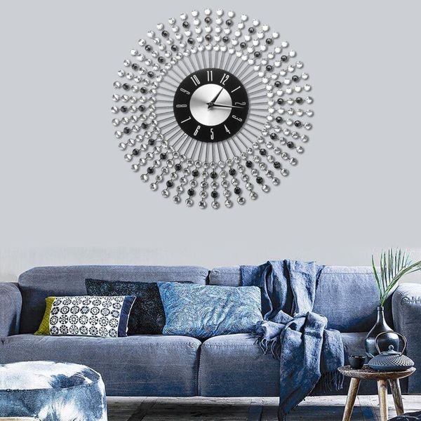 

large 3d diamond wall clock watch for home living room decoration morden crafts ornaments gift clocks
