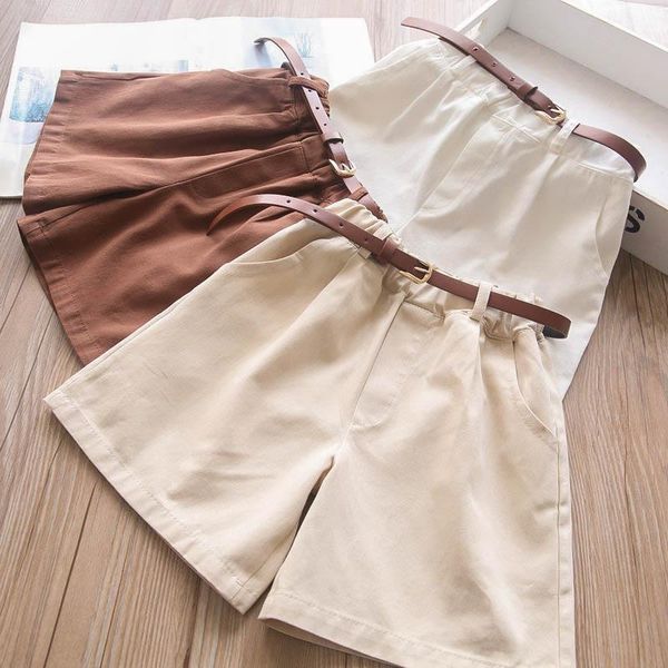 

baby girls wear shorts with belt, Black