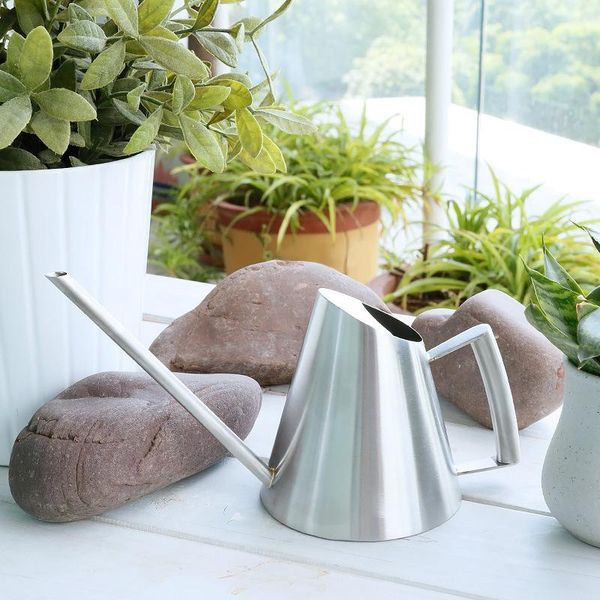 

watering equipments stainless steel can bonsai plants handheld water pot with long spout indoor outdoor flower garden tool