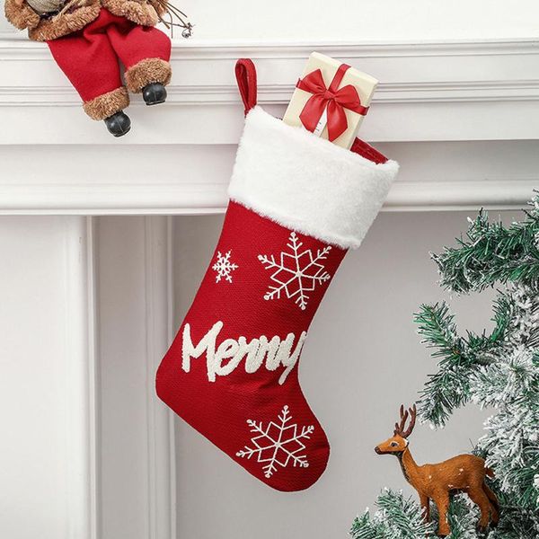 

christmas decorations 2022 year stocking santa xmas candy bag party gift sack children gifts
