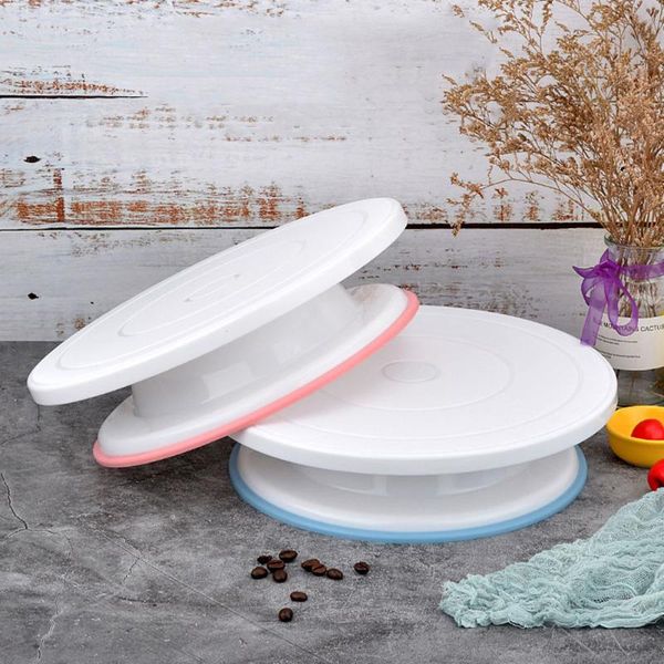 

durable diy decorating tools cake plate turntable stand rotary table rotating round non stick pan baking supplies tool & pastry