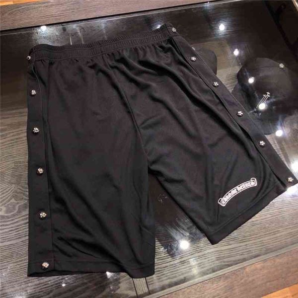

cross new chao br spring summer horseshoe sanskrit print youth loose five men's and women's casual shorts cros, White;black