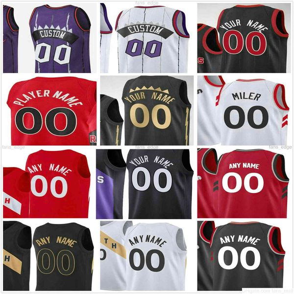 

custom printed scottie barnes kyle 7 lowry fred 23 vanvleet pascal 43 siakam og 3 anunoby chris 25 boucher norman powell men woman kids bask, Black;red