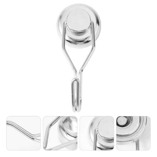 

hooks & rails 3pcs magnetic swivel hook 360 degree hangers heavy duty hanging holder for home kitchen workplace office