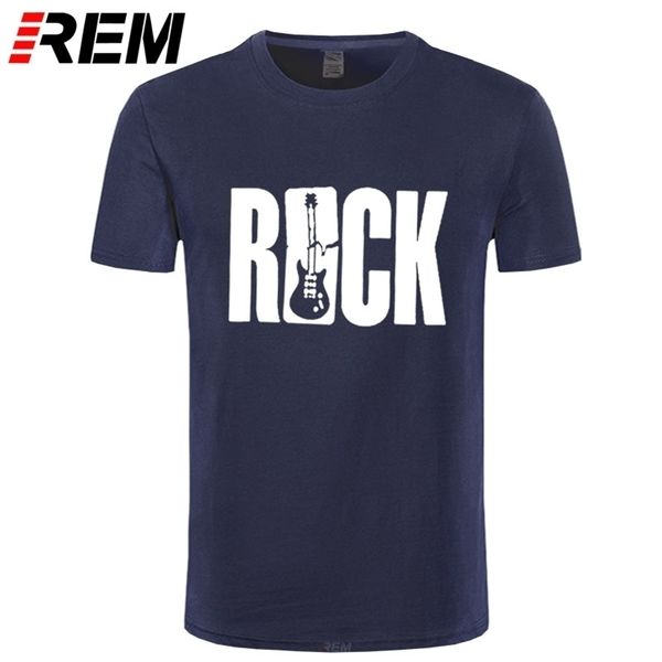 

rem new streetwear men's o-neck short sleeve t shirt rock guitars music pirnt t-shirt hip hop rock'n'roll tees harajuku 2103, White;black