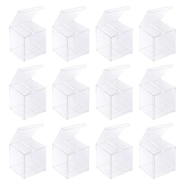 

20pcs transparent bakery boxes with inserts cupcake packing gift wrap