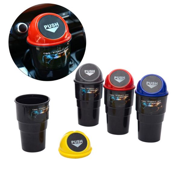 

4pcs car trash cans mini creative garbage can interior supplies random color other accessories