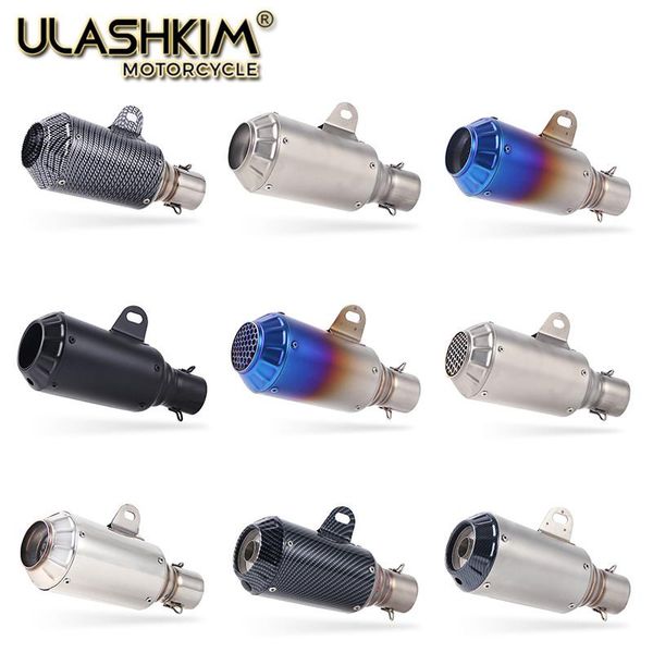 

exhaust pipe universal motorcycle stainless steel slip on muffler escape smax mt-07 xsr700 sr400 z125pro z250sl z250 ninja250sl