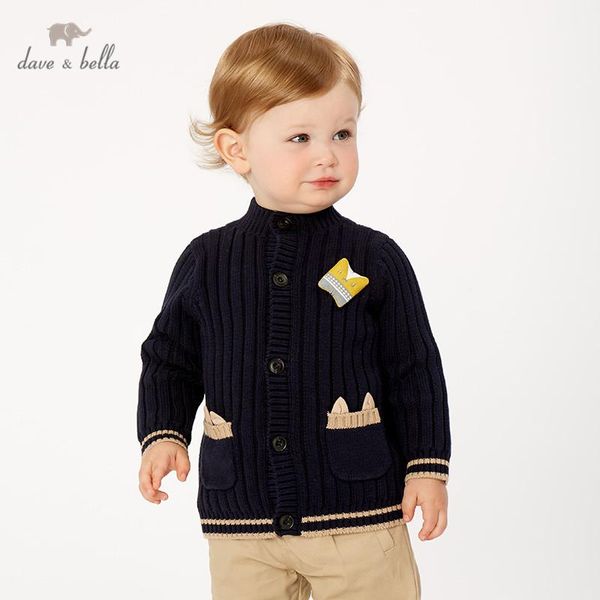 

cardigan dbj11006 dave autumn infant baby boys fashion cotton kids toddler coat children boutique knitted sweater, Blue