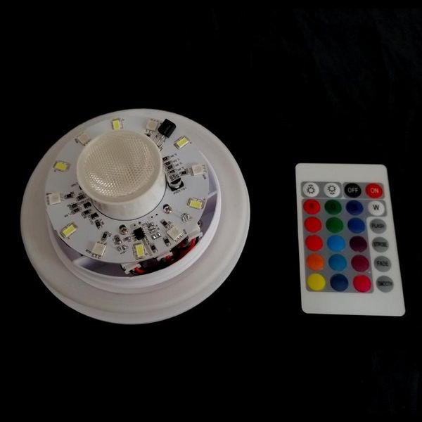 

party decoration 5w high brightness spotlights d120mm base 16 color changing rgbw led light source rechargeable 4000mah 1pc