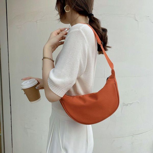 

waist bags nylon messenger bag female 2021 trendy dumpling lightweight small shoulder underarm wild single canvas