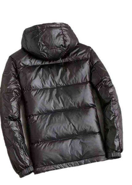 

men's down & parkas level white duck down hooded jacket winter casual youth handsome large men's coat 3u2d, Black