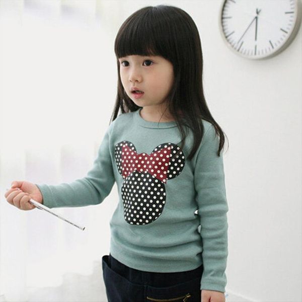 

fashion baby kid long sleeve cat shirt clothes girls blouse t, Blue