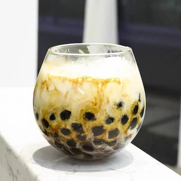 

tumbler cup glass belly yogurt high appearance level drink nordic wine glasses