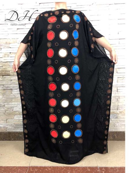 

ethnic clothing 2021 summer african dress for woman soft shining long bazin robe africain femme plus size boubou muslim abayahd010, Red