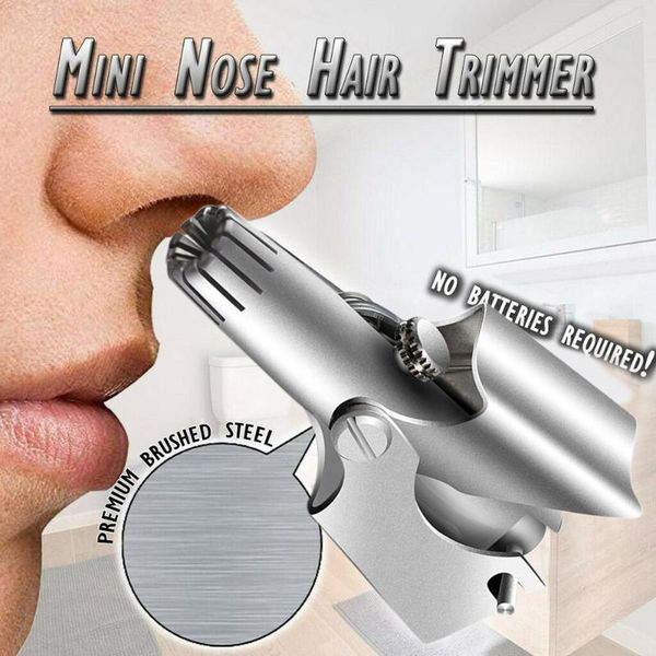 

electric nose & ear trimmers mini hair trimmer practical stainless steel razor manual cutter nasal shaver portable washable scissors
