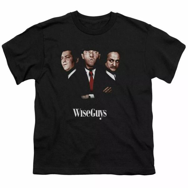 

the three stooges wise guy kids youth t shirt licensed moe comedy tee black, White;black
