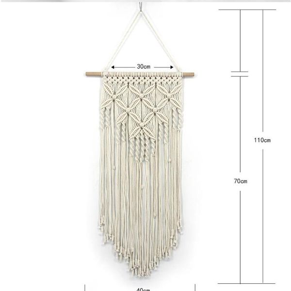

decorative objects & figurines lace wall hanging home decoration bohemian hand-woven cotton tapestry hand beautiful living room woven