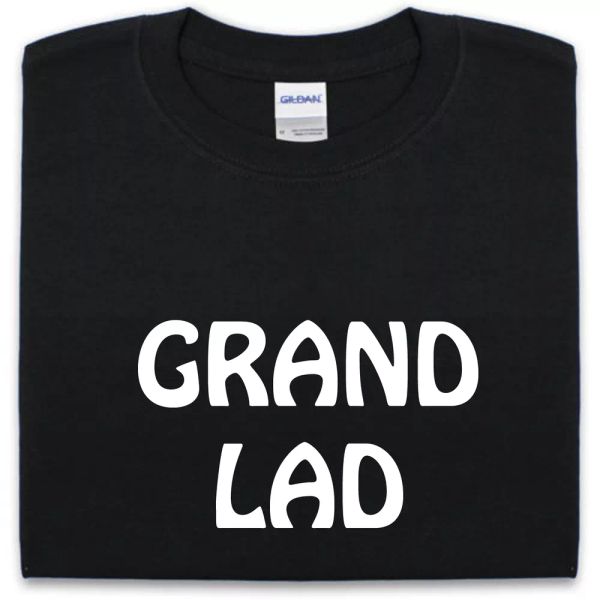 

grand-lad t-shirt s-xxl grandpa gift funny, White;black
