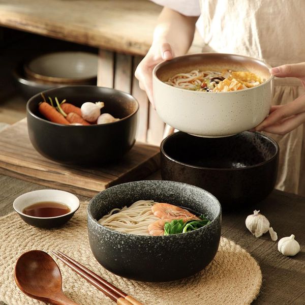 

bowls kitchen japanese simple ceramic home restaurant noodles millet porridge beef soup creative student tableware